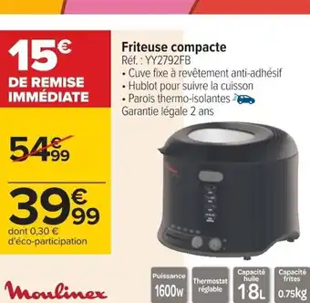 Carrefour Friteuse Compacte offre