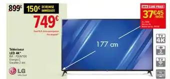 Carrefour Téléviseur Led 4k Lg offre