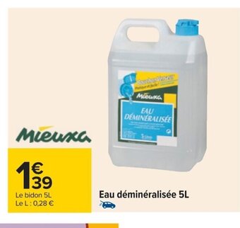 Carrefour Eau Déminéralisée 5 L offre