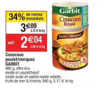 Couscous Poulet-merguez Garbit