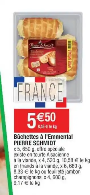 Cora x Carrefour Bûchettes à L'emmental Pierre Schmidt offre
