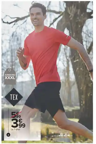 Carrefour T-Shirt Sport Homme offre