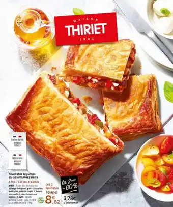 Thiriet Feuilletés Légumes Du Soleil/Mozzarella offre