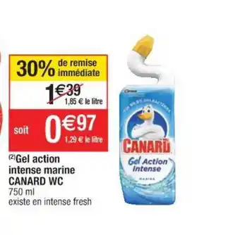Cora x Carrefour Gel Action Intense Marine Canard Wc offre