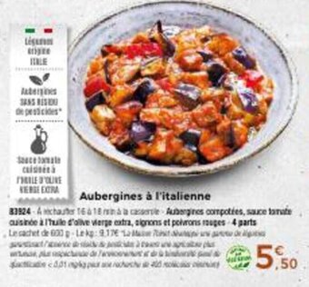Thiriet Aubergines A L'Italienne offre