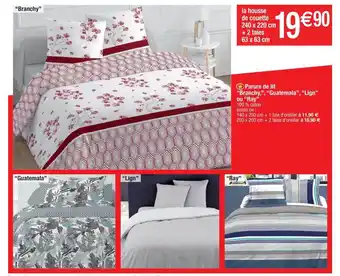 Cora x Carrefour La Housse De Couette 240 X 220 Cm + 2 Taie 63 X 63 Cm, Parure De Lit offre