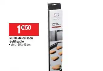 Feuille De Cuisson Réutilisable