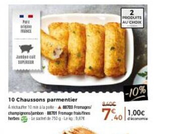 Thiriet 10 Chaussons Parmentier offre
