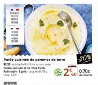Thiriet Purée Cuisinée De Pommes De Terre offre