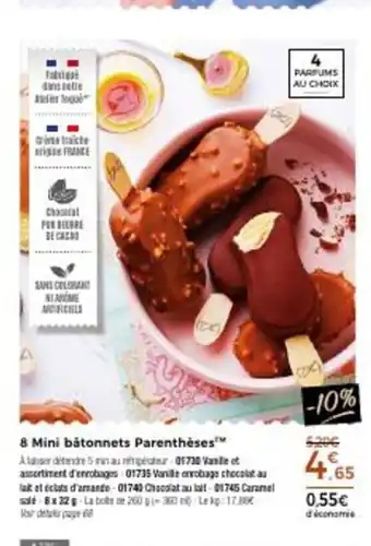 Thiriet 8 Mini Batonnets Parenthéses offre
