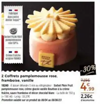 Thiriet 2 Coffrets Pamplemousse Rose, Framboise, Vanille offre