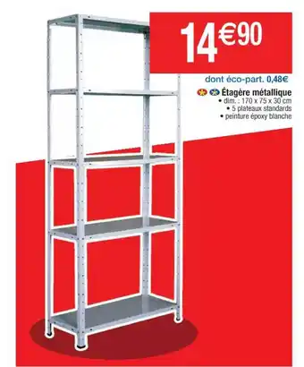 Cora x Carrefour étagère Métallique offre