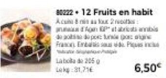 Thiriet 12 Fruits En Habit offre
