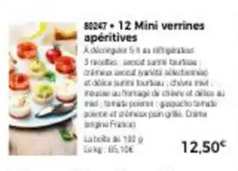 Thiriet 12 Mini Verrines Apéritives offre