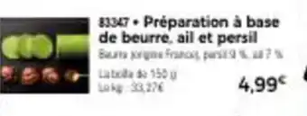 Thiriet Préparation A Base De Beurre, Ail Et Persil offre