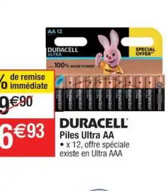 Cora x Carrefour Duracell Piles Ultra Aa offre