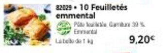 Thiriet 10 Feuilletés Emmental offre