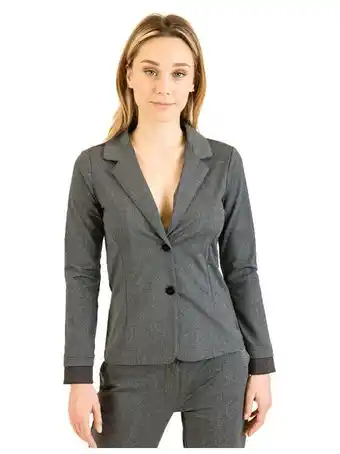 Seven's Hbt - basics - shirley veste blazer court gris chiné offre