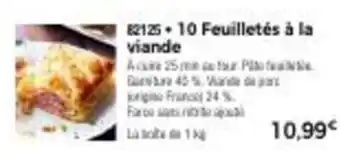 Thiriet 10 Feuilletés A La Viande offre