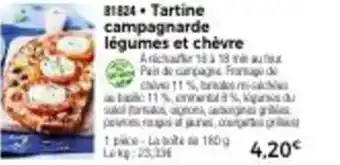 Thiriet Tartine Campagnarde Légumes Et Chévre offre