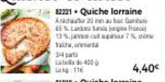 Thiriet Quiche Lorraine offre