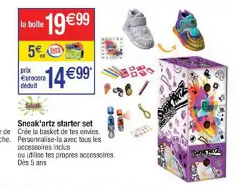 Cora x Carrefour Sneak'artz Starter Set offre
