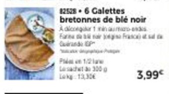 Thiriet 6 Galettes Bretonnes De Blé Noir offre