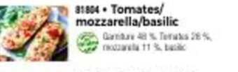 Thiriet Tomates/Mozzarella/Basilic offre