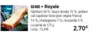 Thiriet Royale offre