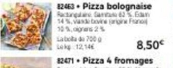 Thiriet Pizza Bolognaise offre