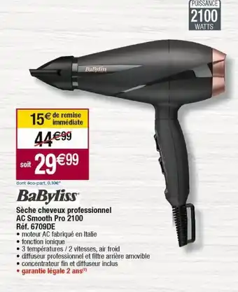 Cora x Carrefour Sèche-cheveux babyliss offre