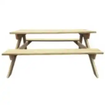 E.Leclerc Brico Vidaxl table de pique-nique 150 x 135 x 71,5 cm bois offre