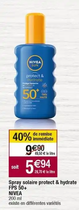 Cora x Carrefour Spray solaire nivea offre