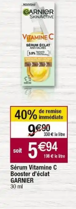 Cora x Carrefour Sérum garnier offre