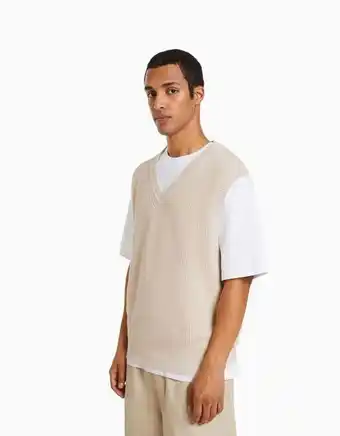 Gilet sans manches col en v