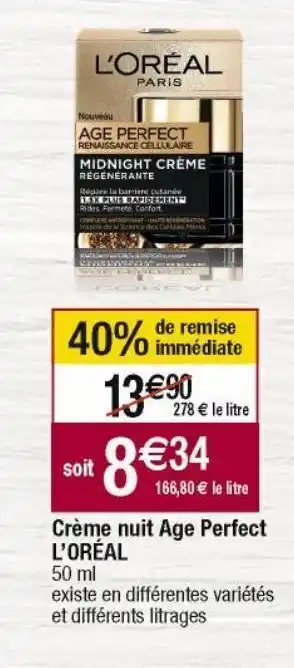 Cora x Carrefour Crème de jour l'oréal offre