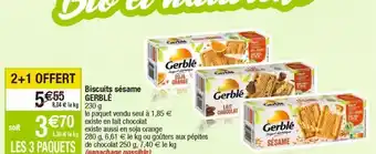 Cora x Carrefour Biscuits gerblé offre