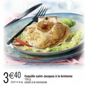 Cora x Carrefour Coquilles saint-jacques offre