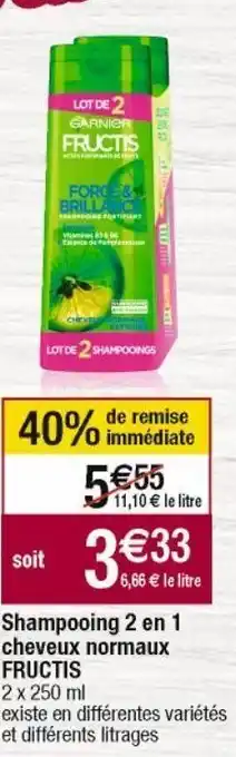 Cora x Carrefour Shampoing garnier offre
