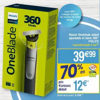 Cora x Carrefour Rasoir à lames philips offre