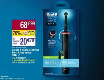 Cora x Carrefour Brosse à dents électrique oral-b offre
