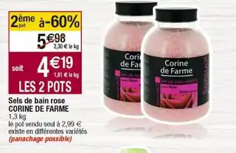 Cora x Carrefour Sels de bain offre