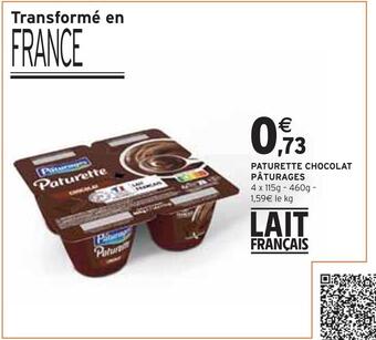 Intermarché Pâturages paturette chocolat offre