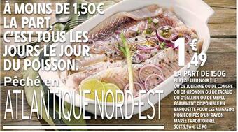 Intermarché Filet de lieu noir offre
