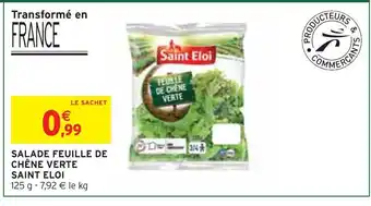 Intermarché Saint eloi salade feuille de chêne verte offre