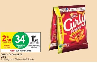 Intermarché Vico curly cacahuète offre