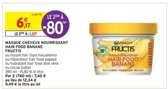 Intermarché Fructis masque cheveux nourrissant hair food banane offre