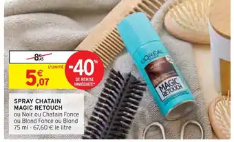 Intermarché L'oréal spray chatain magic retouch offre