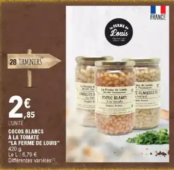 E.Leclerc Cocos Blancs à la Tomate offre