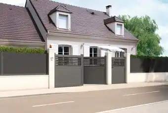 Brico Dépôt Portail aluminium battant lota haut. 1,80 m offre